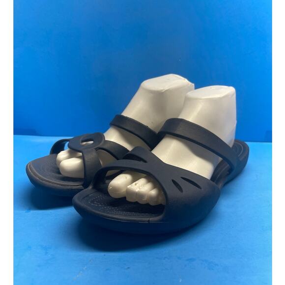 Crocs Women’s Iconic Spa Pool Slides Comfort Sandals Strappy Slip On Blue 10 - Picture 1 of 10